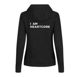 Heartcore Dame Zip Sweat, Sort (0639)