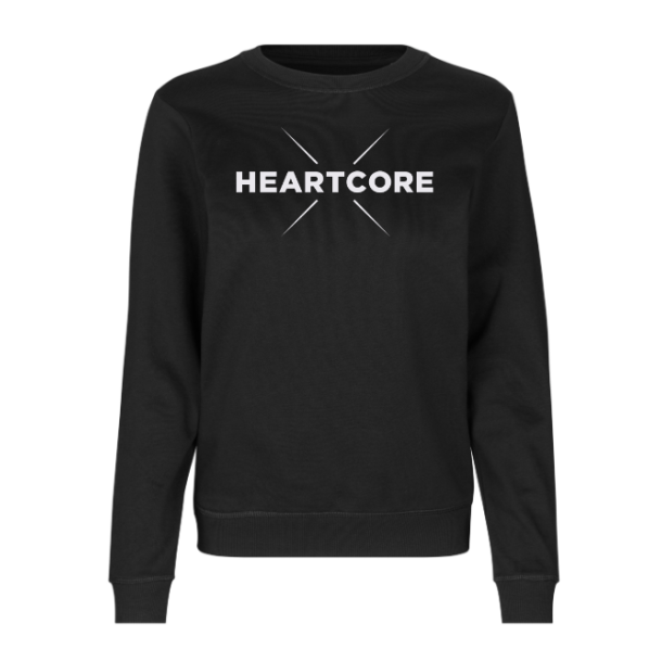 Heartcore Dame Sweat, Sort (0683)