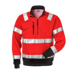 Fristads Hi Vis &frac12;Zip Sweatshirt