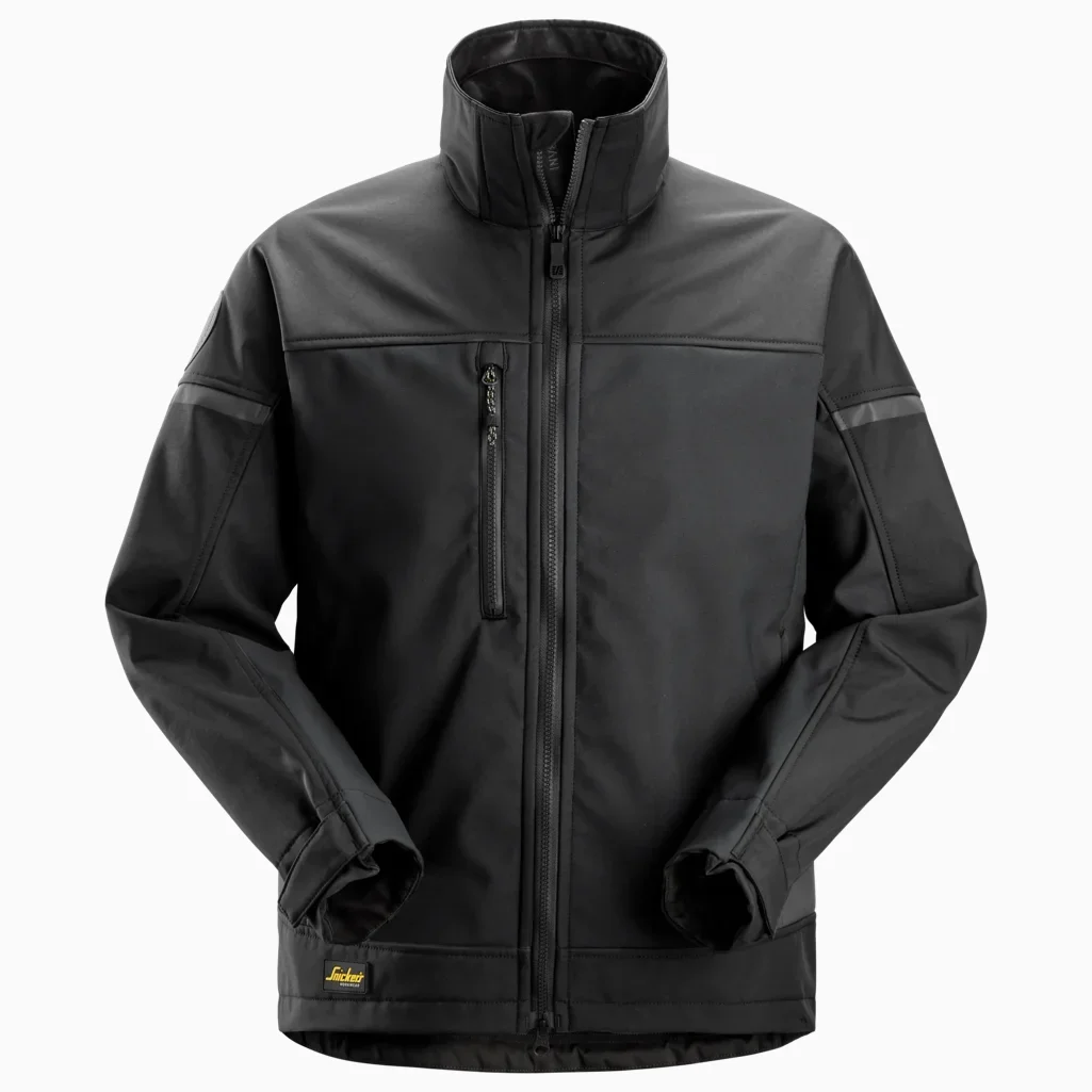 Snickers Softshell jakke, slidstærk arbejdsjakke med Cordura