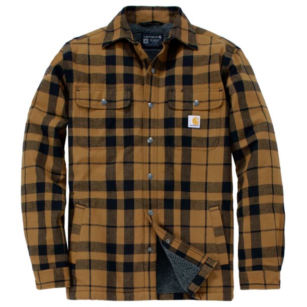 Carhartt Flannel Skjortejakke 107017 Carhartt Brown L