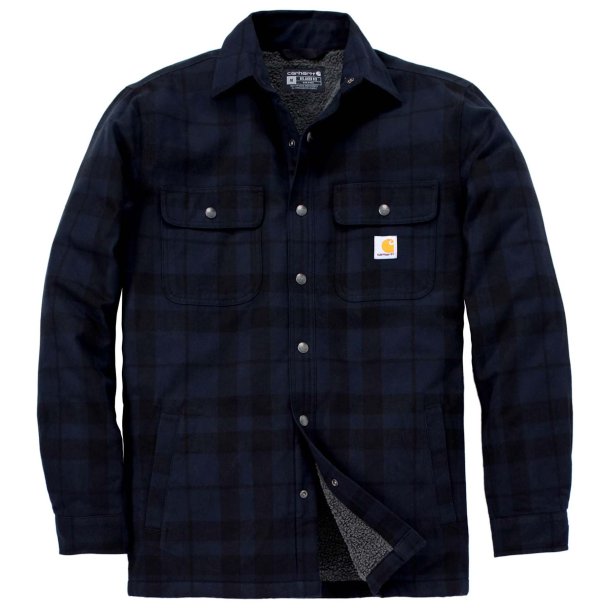 Carhartt Flannel Skjortejakke 107017 Navy M