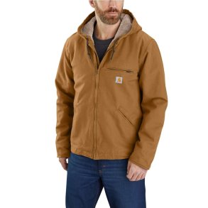 Carhartt Bomuldsjakke med Sherpafor 104392