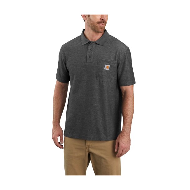 Carhartt Midweight kortrmet Polo med lomme