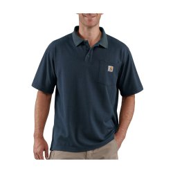 Carhartt Midweight kortrmet Polo med lomme 106685