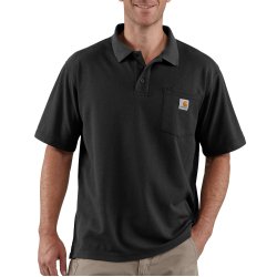 Carhartt Midweight kort�rmet Polo med lomme 106685