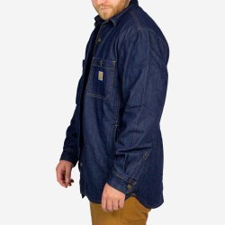 Carhartt Denim Foret Fleece Skjortejakke 105605