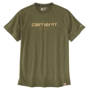 60 �rs Jubi-Pris: Carhartt Force Logo T-shirt 106653, Dark Bronzed Green